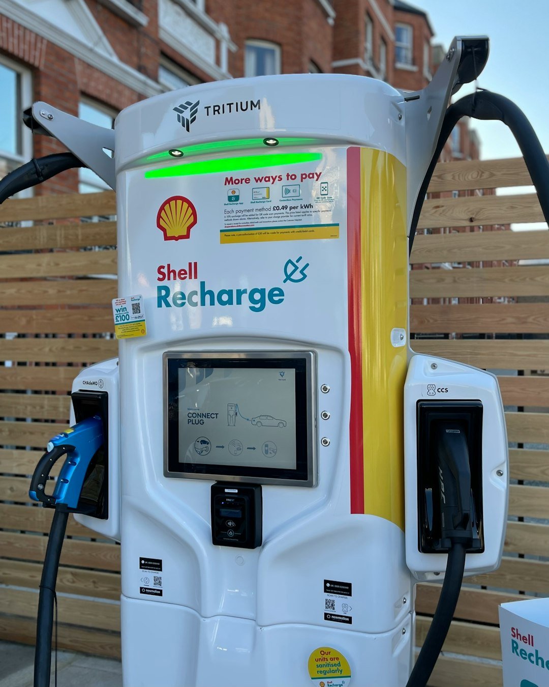 Shell open an all electric vehicle charging station, Fulham, SW London. January ‘22